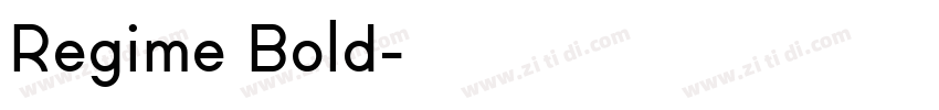 Regime Bold字体转换